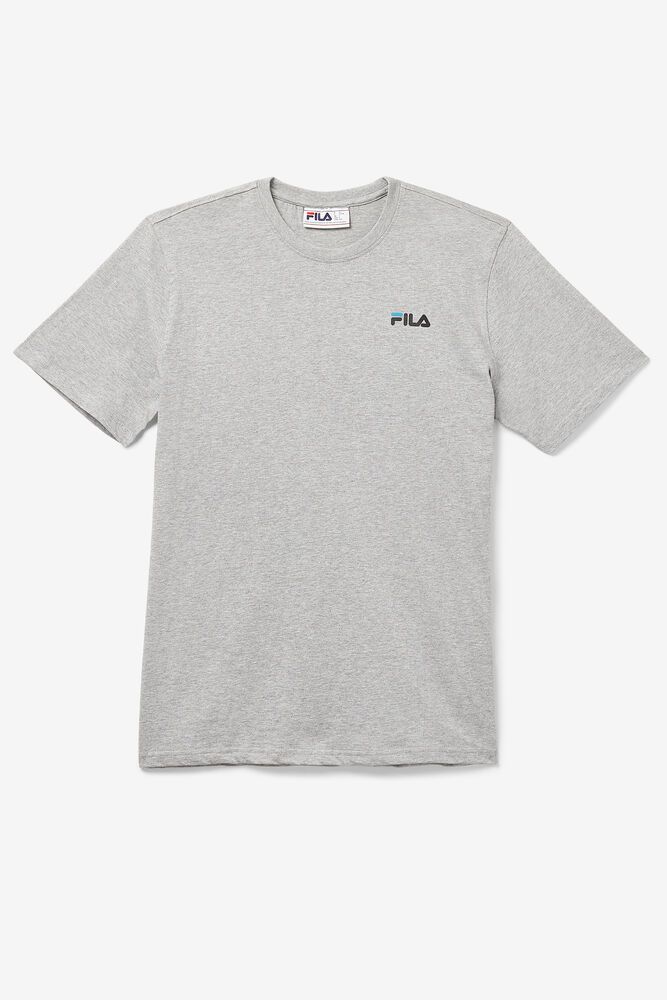 Fila Shoe Tower T-Shirt Grey - Mens - 30917RLWO